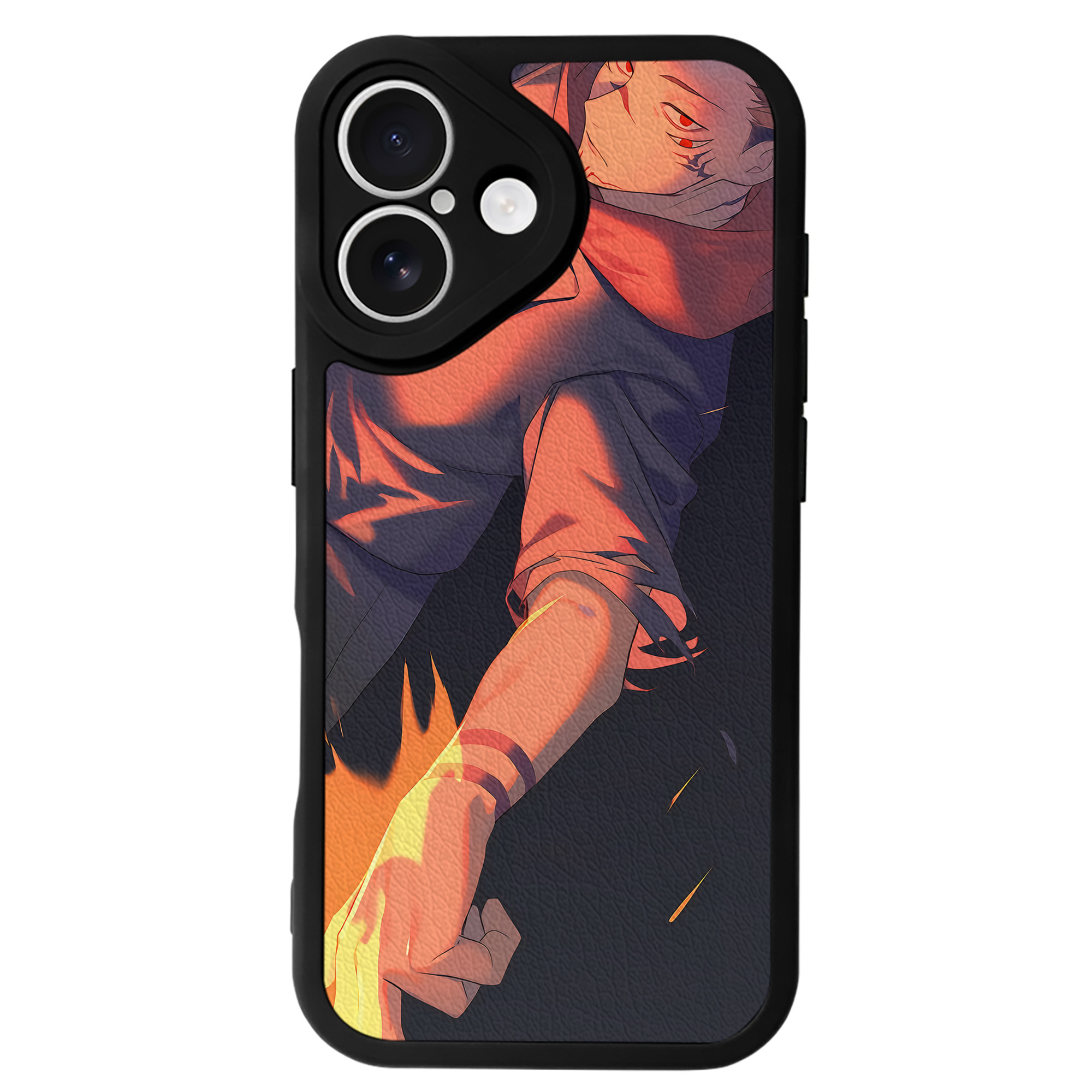 （画像用） 呪術廻戦 Jujutsu Kaisen 【iPhone 16シリーズ対応】シリコンスマホケース（レザー調） 材質：シリコン
